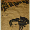 A young man on a hawking expedition near Mount Fuji