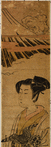 A young man on a hawking expedition near Mount Fuji
