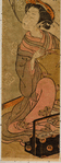 An oiran dreaming of a masked man who walked by her side in the Yoshiwara parade