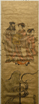 An oiran dreaming of a masked man who walked by her side in the Yoshiwara parade