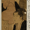 Young man resting at a wayside chaya and a waitress taking his order