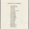 Lorraine Hansberry funeral program, list of Honorary Pallbearers