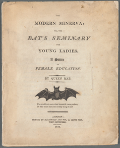 The modern Minerva, or, The bat's seminary for young ladies 