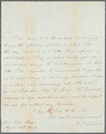 Autograph letter signed to Sir Timothy Shelley,  6 August 1822