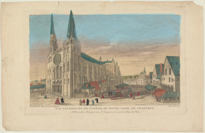 Vue extérieure de l'Eglise de Notre-Dame de Chartres