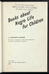 Books about Negro Life for Children