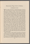 Books about Negro Life for Children