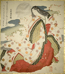 The poetess Murasaki Shikibu