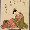 Seated lady with chopsticks