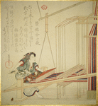 Woman weaving