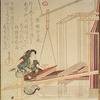 Woman weaving