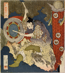 No. 1 (Sono ichi): Musician Playing a Drum, from the series The Cave Door of Spring (Haru no iwato)