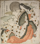 The poetess Murasaki Shikibu