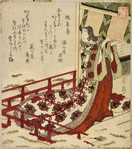 The poetess Murasaki Shikibu