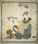 A Mother Representing Yebisu, from the series Representations of the 7 Lucky Gods, by the Hanagasa Poetry Club