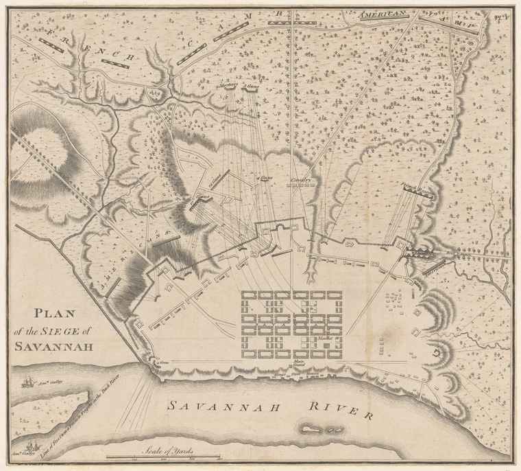 Plan Of The Siege Of Savannah - Nypl Digital Collections