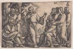 Christ instructing the disciples on the precepts