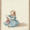 Girl (Alexandra) with a doll