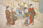 Court ladies in ordinary dress