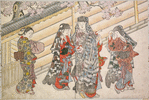 Court ladies in ordinary dress