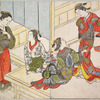 Courtesans amusing themselves with various pastimes