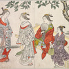 Courtesans amusing themselves with various pastimes
