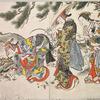 Ladies gathering mushrooms
