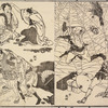Selected images from Hokusai's Manga