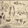 Selected images from Hokusai's Manga