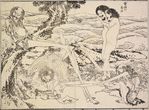 Selected images from Hokusai's Manga
