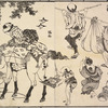 Selected images from Hokusai's Manga