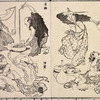 Selected images from Hokusai's Manga