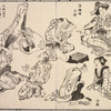 Selected images from Hokusai's Manga