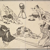 Selected images from Hokusai's Manga
