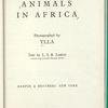 Animals in Africa
