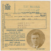 James H. Williams' chauffeur's license
