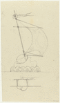 Act II: Elevation and plan view of sailboat