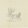 Act II: Sketch of sleigh, notated "The Nutcracker finale, New York City Ballet 1964"
