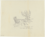 Act II: Sketch of sleigh, notated "The Nutcracker finale, New York City Ballet 1964"
