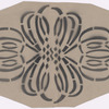 Act I: Stencil pattern of lace motif for living room scene large curtain, full scale