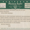 Telegram (N15) to Arturo Toscanini from Bruno Walter