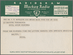 Telegram to Arturo Toscanini from Bruno Walter