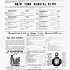 The New York musical echo 