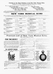 The New York musical echo 