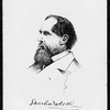 Jackson, S. J. Original pen and ink portrait of Charles Dickens