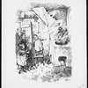 Christmas carol. Clarke, J. C. 6 original pen-and-ink drawings