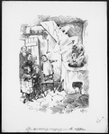 Christmas carol. Clarke, J. C. 6 original pen-and-ink drawings