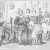 Barnaby Rudge. [Browne, H. K.]. 4 original water colors: Emma Haredale reading the love-letter from Edward Chester; Dolly Varden tying the lock-smith's sash; Barnaby Rudge in prison; Joe Willett embracing Dolly Varden