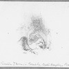 Barnaby Rudge. [Browne, H. K.]. Original unpublished pencil drawing "The phantom dream of Barnaby" and an original unpublished water color