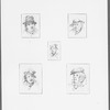 Browne, H. K. 21 original unpublished drawings of characters in the works of Charles Dickens, arranged on ten mounts